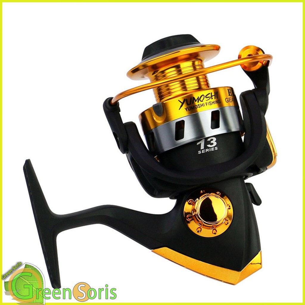 Grab Medan EK3000 Reel Pancing Spinning 12 Ball Bearing YUMOSHI Alat Pancing