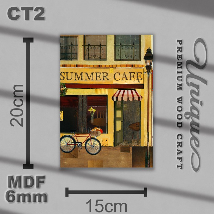 Foto Lukisan Cafe Coffee Shop - Pajangan Hiasan Dinding Rumah MDF