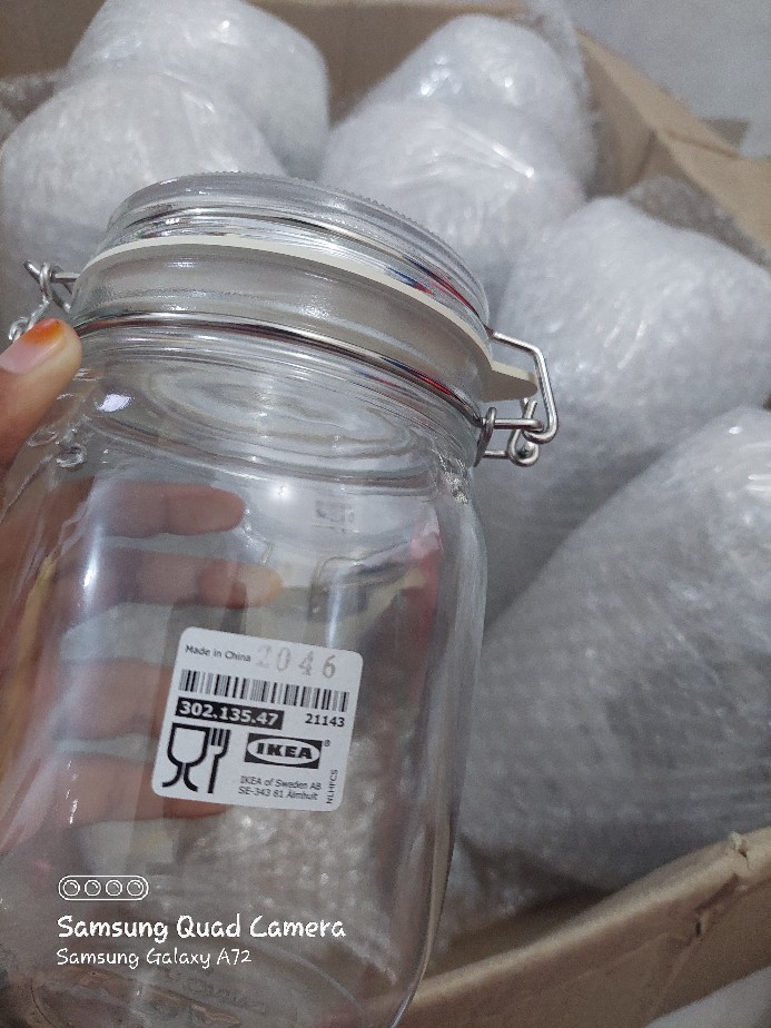 Toples Kaca Utk Kue Lebaran Krkn Tempat Kue Kering Lebaran 1l