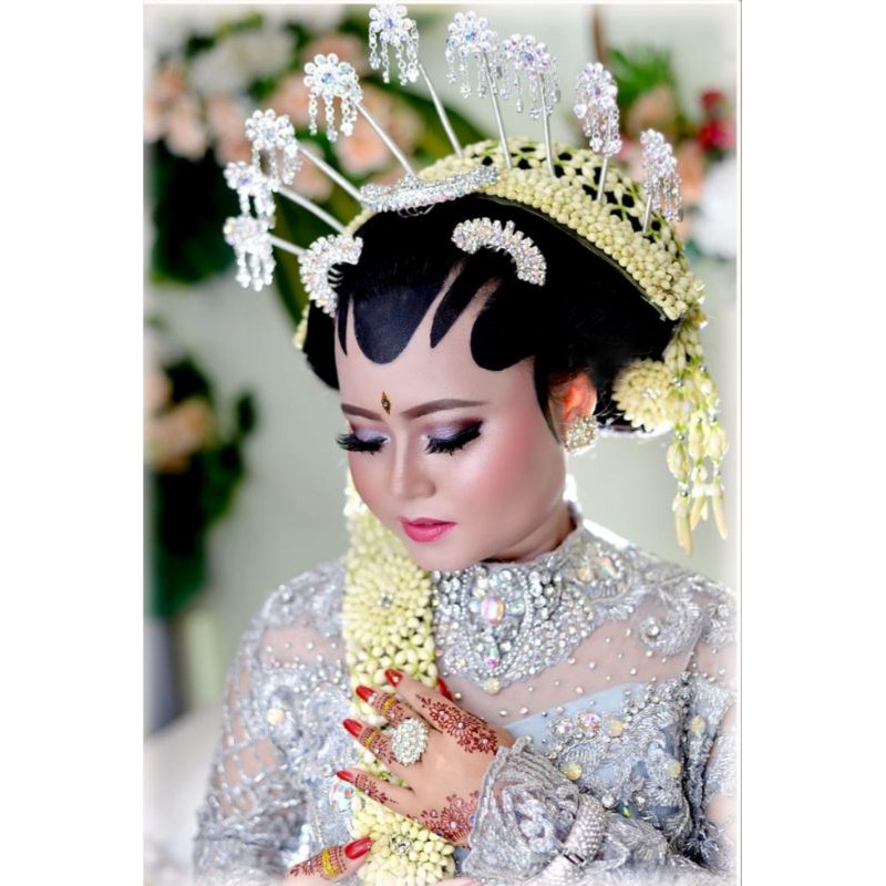 Ronce melati Solo Basahan Melati Asli sangul segitiga # hana melati