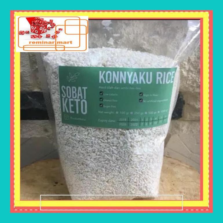 

S0Bers 1 Kg Beras Shirataki / Sirataki / Siratake Konnyaku Low Carbs Ric0S50B