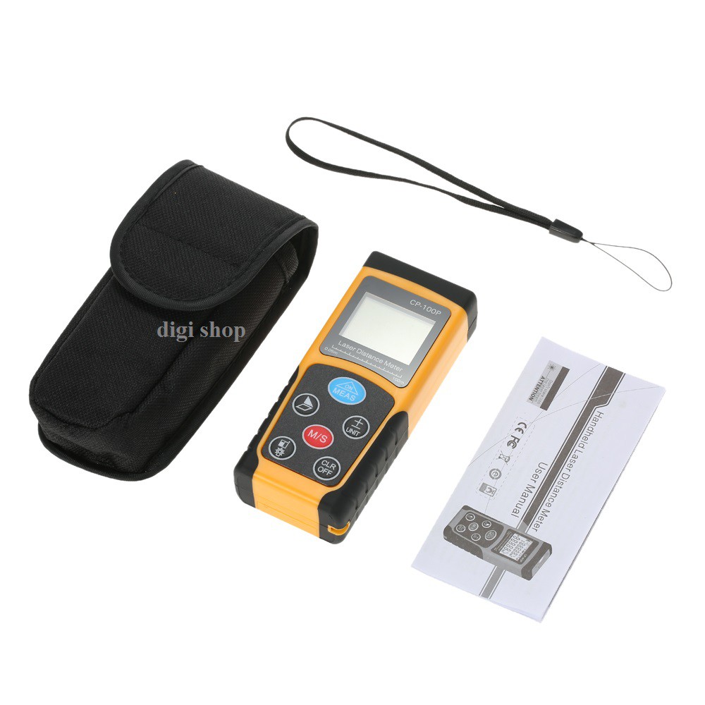 Laser Meteran Distance Meter Alat Ukur Jarak Meteran Digital LCD  100 Meter 100M CP-100