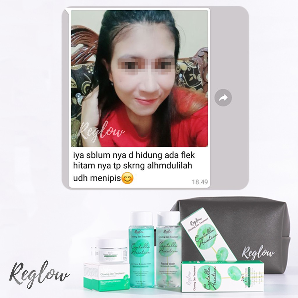 REGLOW SKINCARE [BONUS EXTRA] PAKET GLOWING ORIGINAL BPOM MENCERAHKAN WAJAH PUTIH KENYAL