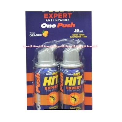 Hit one Push 30hari Orange Anti nyamuk Jeruk Pengusir Nyamuk 1x Semprot Onepush Obat Nyamuk Spray