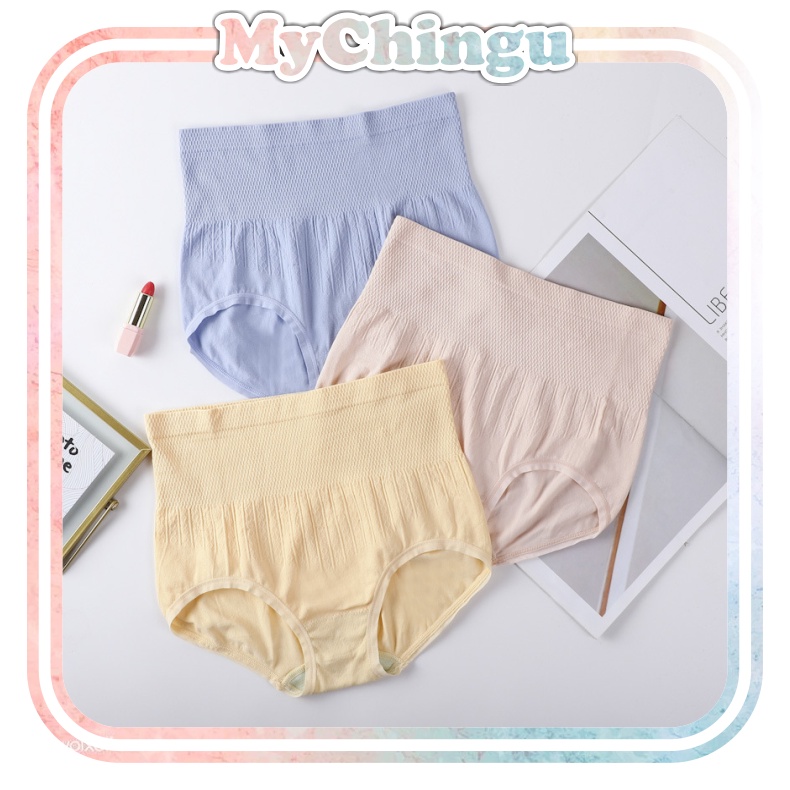 ❀ Chingu ❀ PW010 COD Celana Dalam Wanita High Waist Korset Pinggang Nyaman Fashion Import