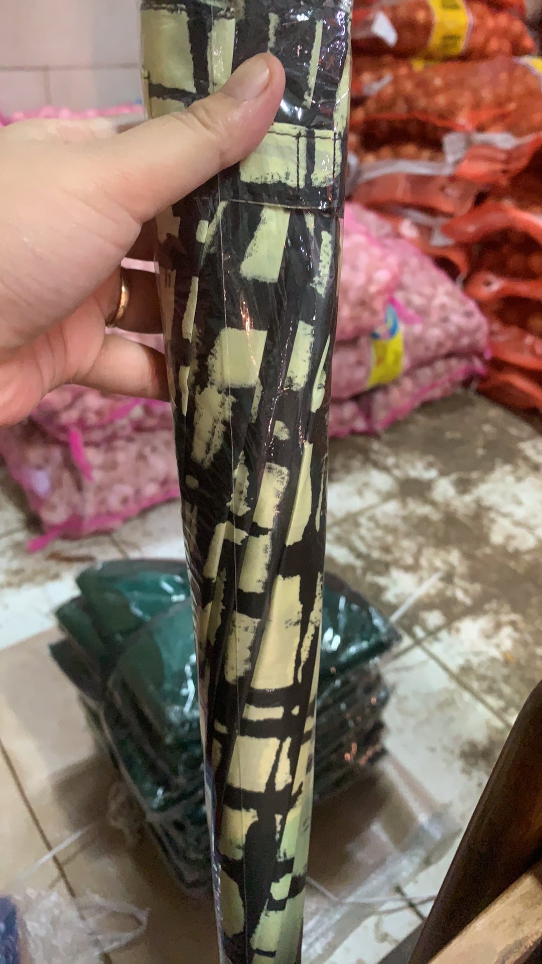 Tabasa Payung Tongkat Mosaik Motif Loko Antiv Uv Pemutih Kulit Teduh Matahari