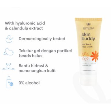 ☘️Yuri Kosmetik☘️ Emina Skin Buddy Dot Burst Face Wash 60 ml