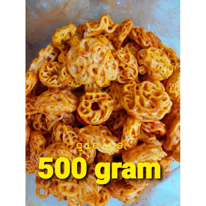 Jual Seblak Mawar Pedas Daun Jeruk 500 Gr Krupuk Seblak Mawar Shopee