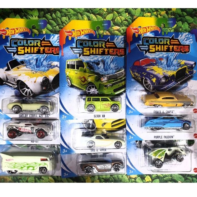 HOT WHEELS COLOR SHIFTERS Hotwheels Bisa berubah warna Original Mattel. Diecast Miniatur Mobil.