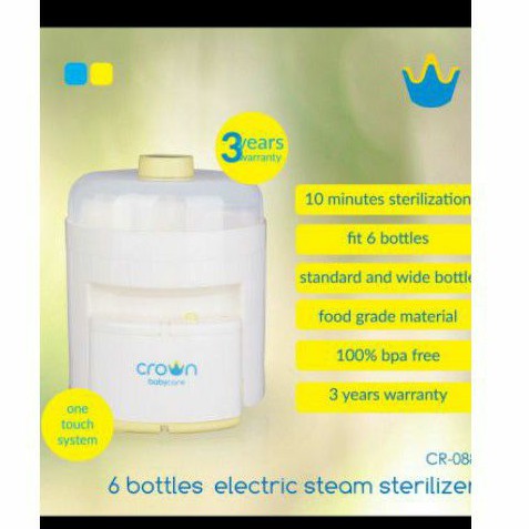 Crown Sterilizer Isi 6 Botol