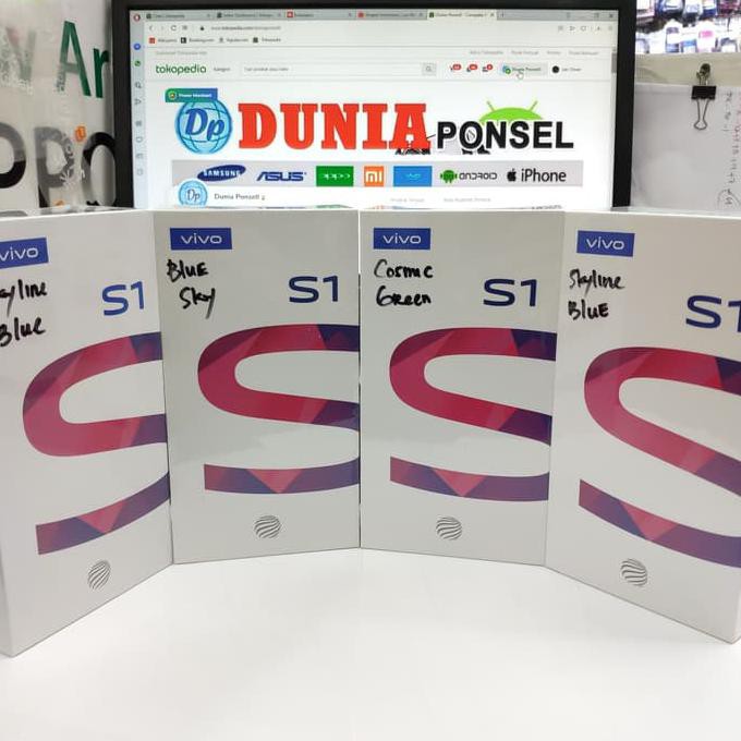 TERMURAH VIVO S1 RAM 4/128GB GARANSI RESMI VIVO 1 TAHUN BUKAN OPPO F11 PRO - SKYLINE BLUE READY