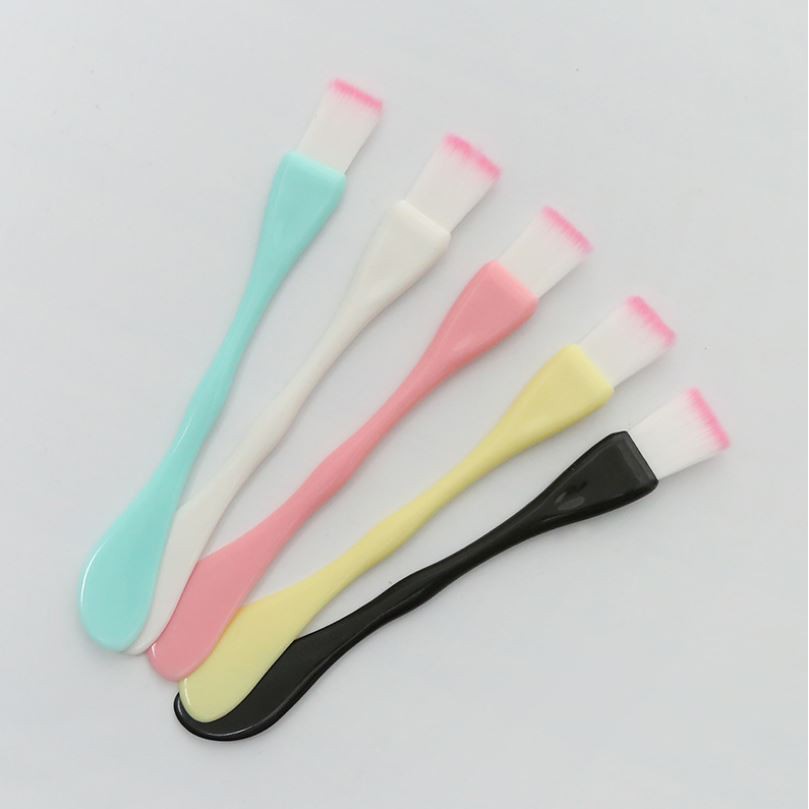 ~ PIYOSHI08 ~ Kuas Masker Wajah 2 in 1 Facial Mud Mask Brush Spatula AF113