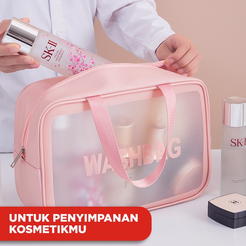 Tas Kosmetik Portable / Tas Peralatan Mandi Pouch Organizer Tas Travel