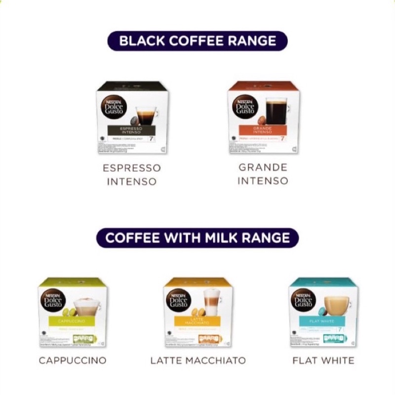 

Nescafe Dolce Gusto Capsule All variant