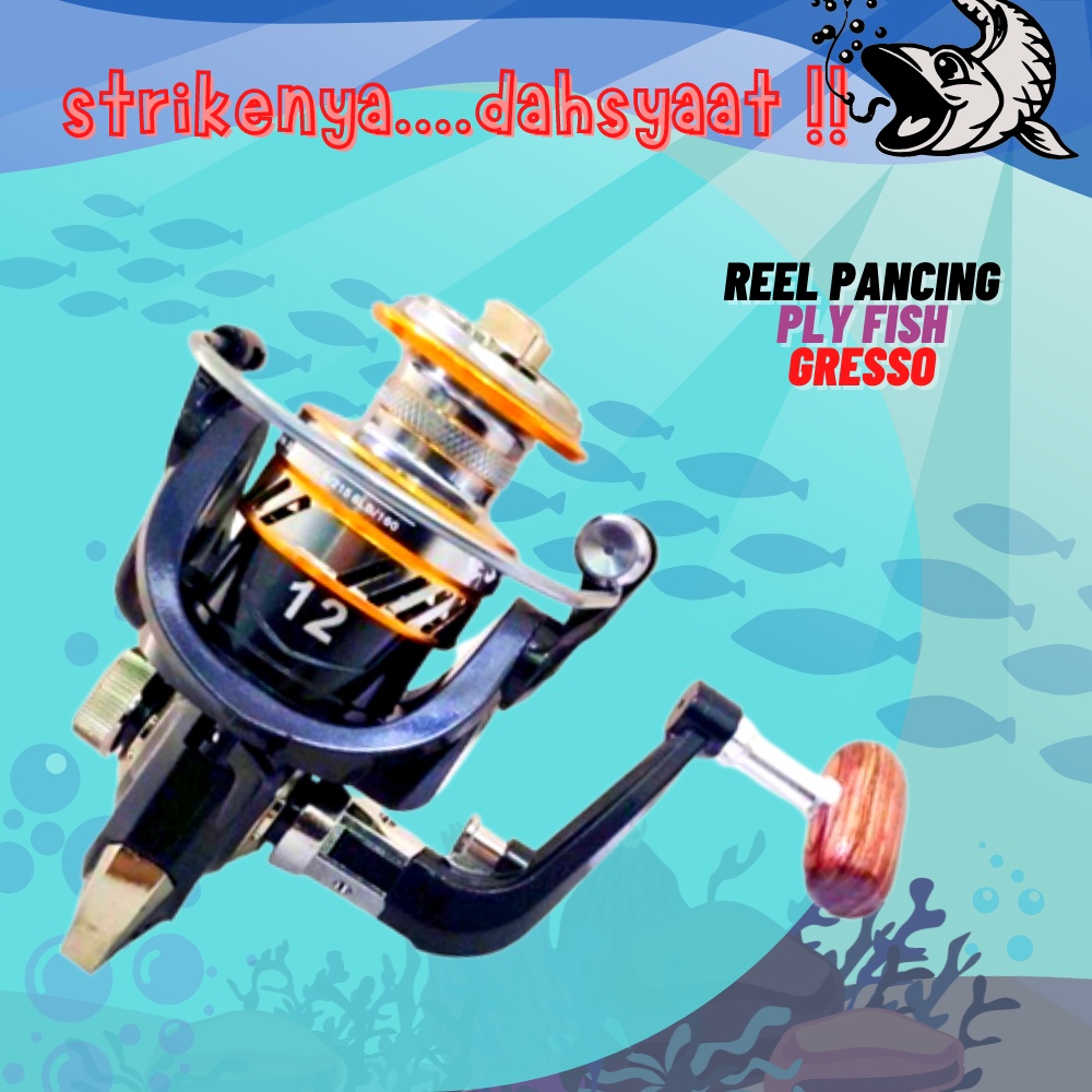 Gulungan Reel Ril Riil Rill Katrol Alat Pancing Ikan Ares Quester 1000 2000 3000 Power Handle Olahra
