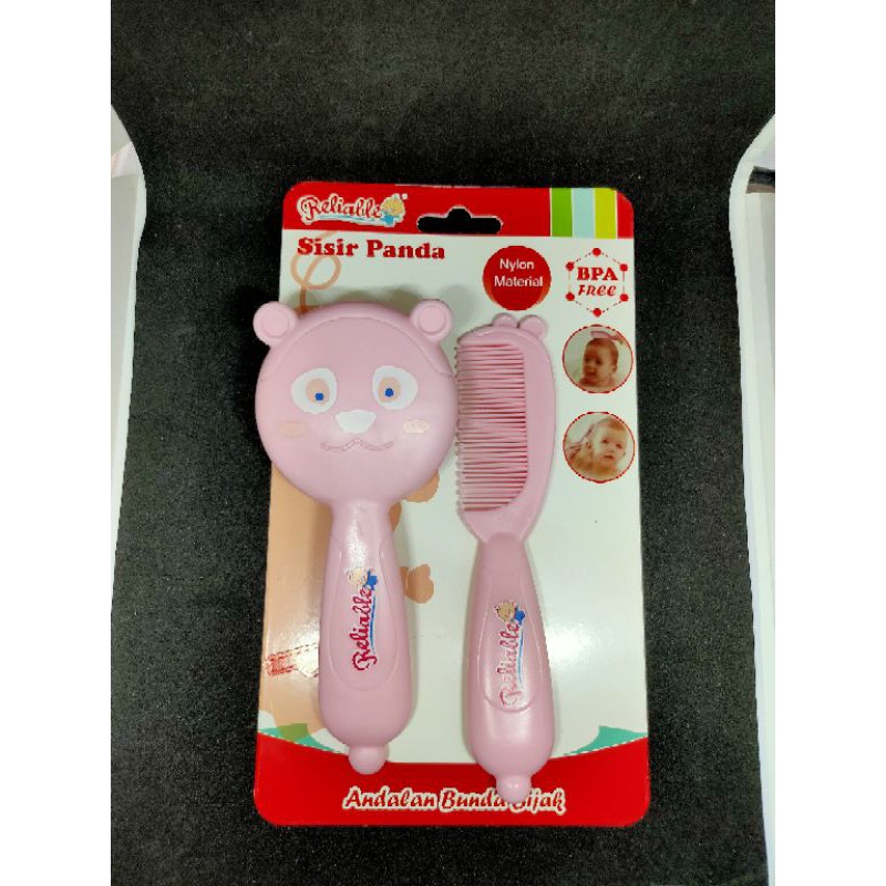 Sisir Bayi Reliable Sisir Panda / Bursh And Comb Reliable Panda Series