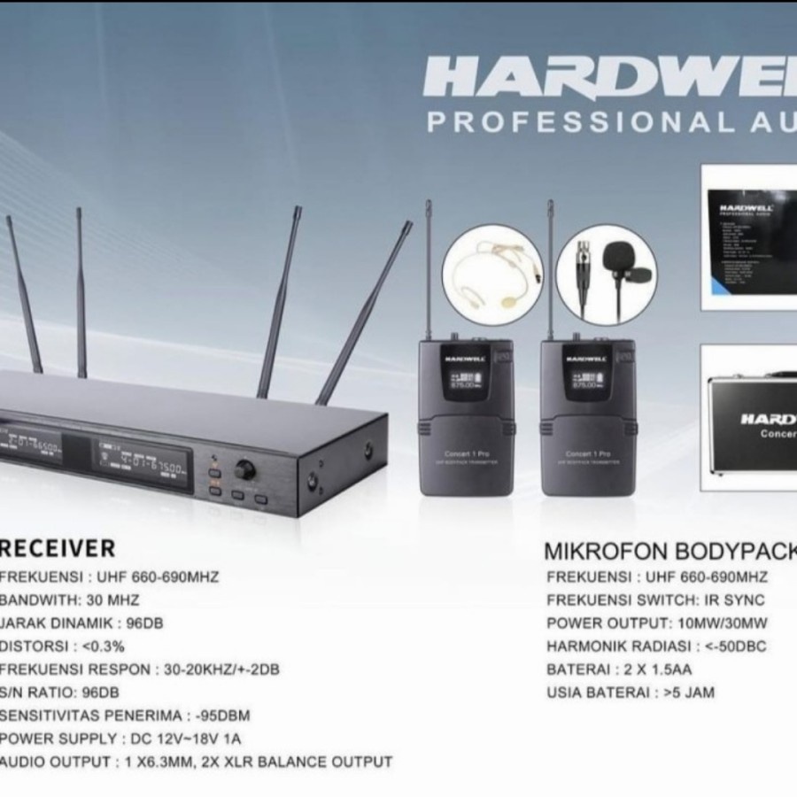 MIC WIRELESS HARDWELL CONCERT 1 PRO JJHH