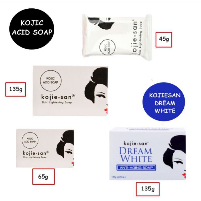 [ORIGINAL] KOJIESAN KOJIC ACID SOAP 65GR DAN 135 GR / SABUN KOJIE SAN SKIN LIGHTENING SOAP