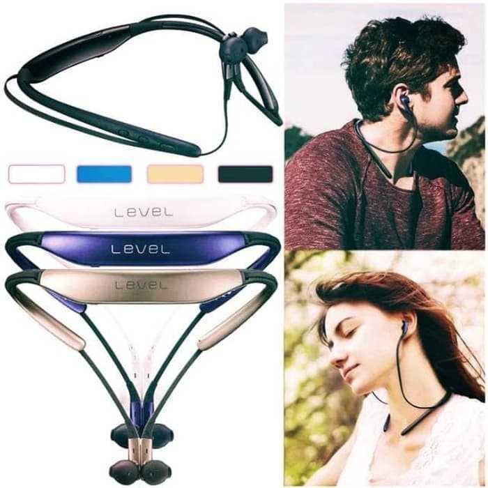 Level U Pro Headset Bluetooth Earphone Handsfree Wireless Samsung [Hitam]