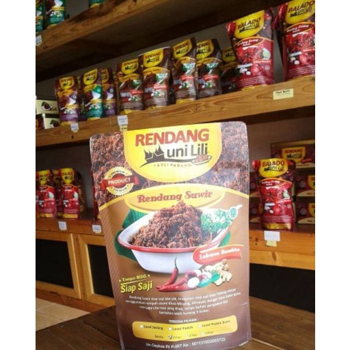 

Rendang Daging Suwir 250gr - Uni Lili