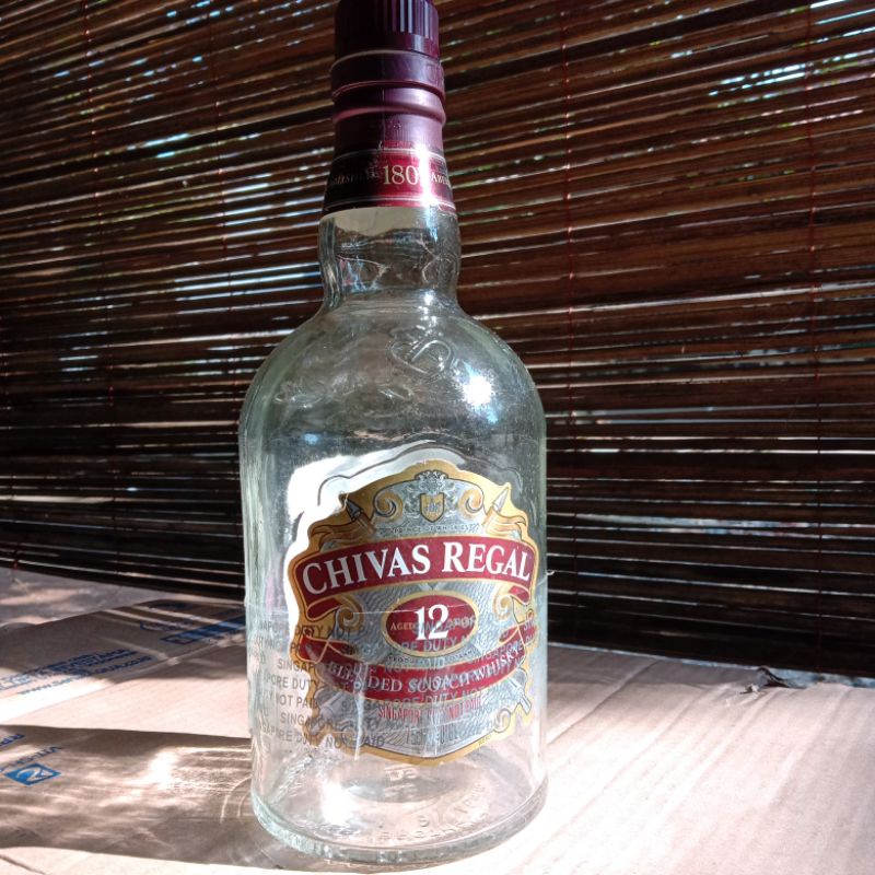 BOTOL BEKAS MIRAS CHIVAS REGAL BOTOL UNIK
