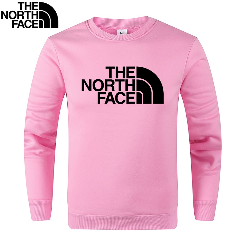 ⭐️⭐️⭐️⭐️⭐️ BAJU Hoodies O-Neck THE NORTH FACE Sweatshirt White Black Pink Gray Multicolor Autumn win