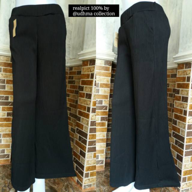 Promo Murah!! Kulot Plisket Salur / Kulot Wanita Terbaru / Nyaman Dipakai / Celana Murah Wanita