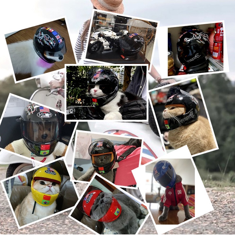 Helm Pelindung Kepala Anjing / Kucing Peliharaan Untuk Outdoor