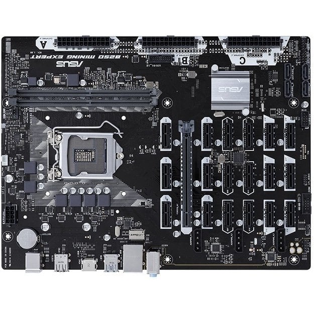 Asus B250 Mining Expert Lga1151 B250 Ddr4 19 Pcie Slot Shopee Indonesia