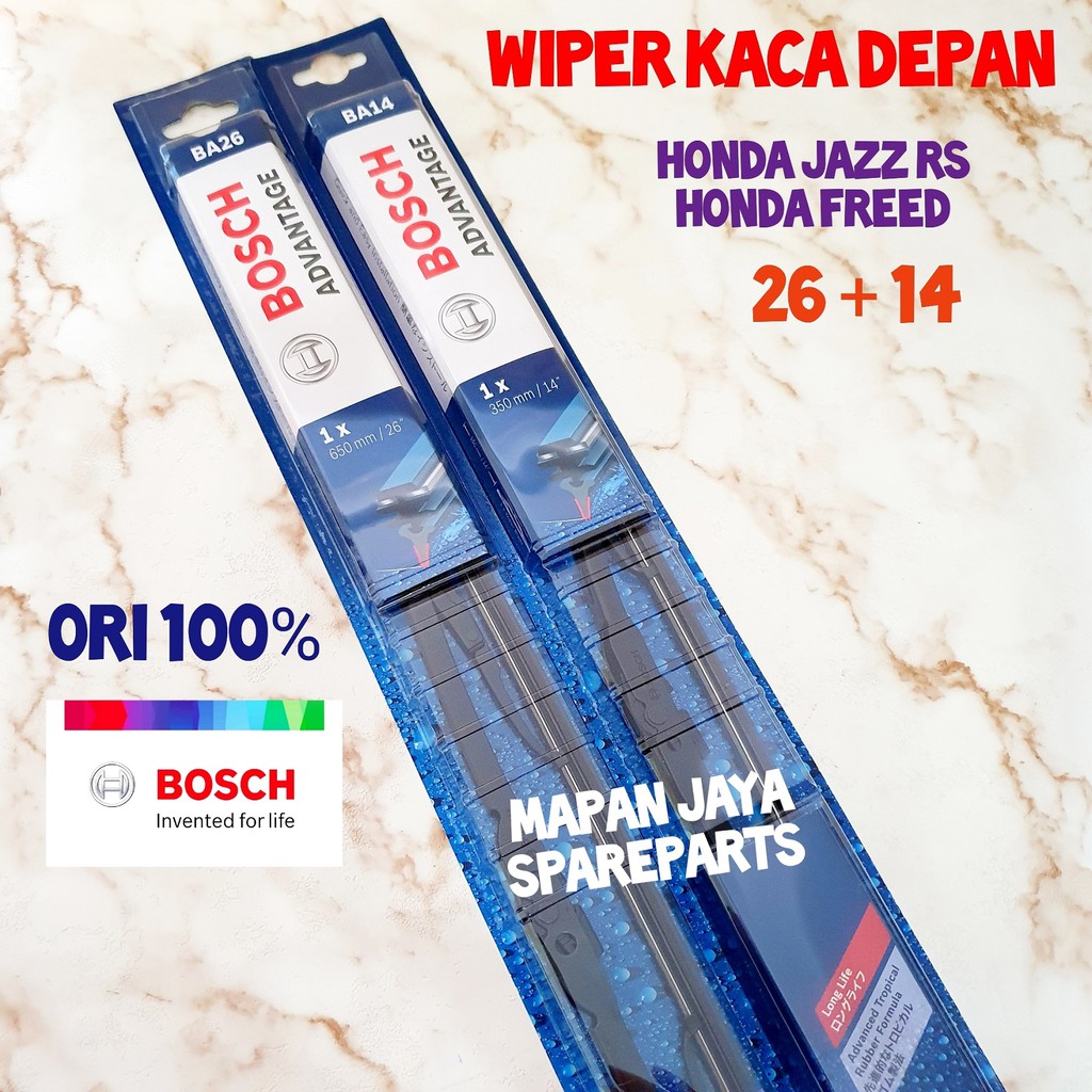 BOSCH WIPER BLADE DEPAN - JAZZ / FREED (ORI)