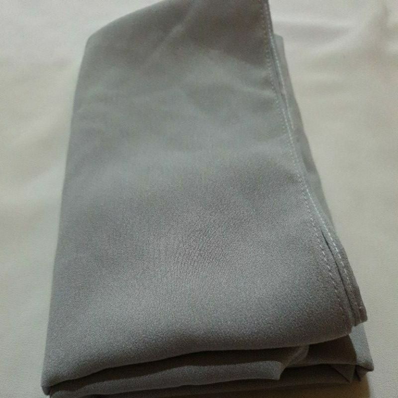 Pashmina Diamond ) Pashmina Polos Tanpa Tali-Abu tua