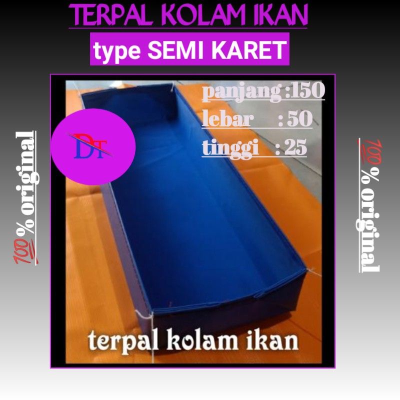 kolam terpal orchid semi karet