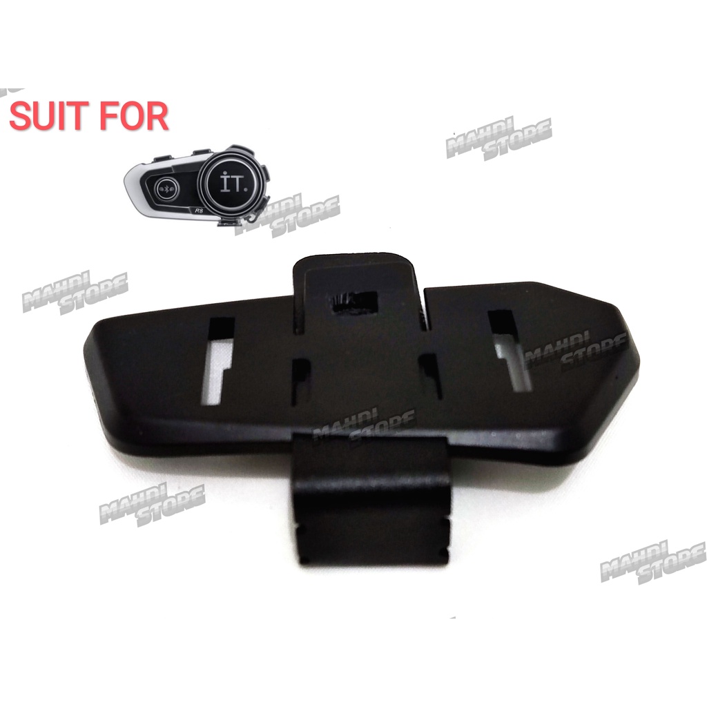 Bracket Breket Clamp Kit Clip Klip Mounting Jepit 3M Tempel Bluetooth Intercom Helm IT R8 NOT E1