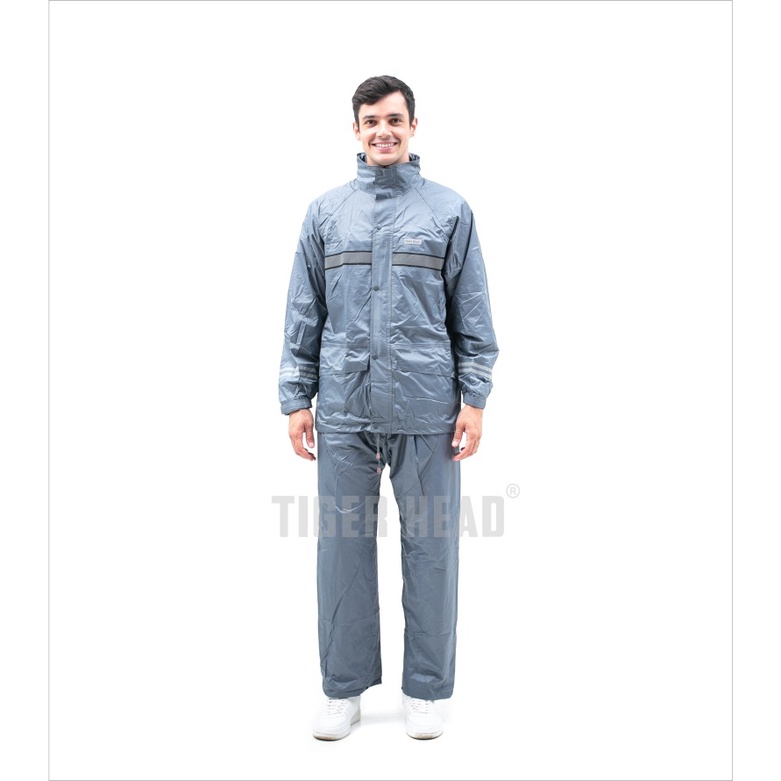 Tiger head  axioo Jas hujan awet  Metro Dewasa 68300 68314 CASUAL Bahan Tebal Taslan Anti rembes ant