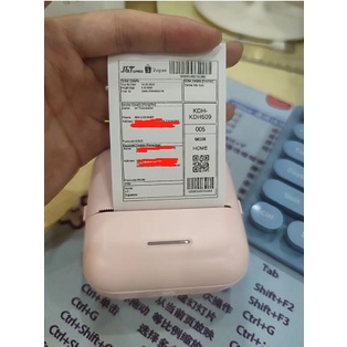 Mini Thermal Printer Nirkabel Bluetooth Portabel Printer Gambar Penerimaan Barcode Printer suite untuk Android IOS