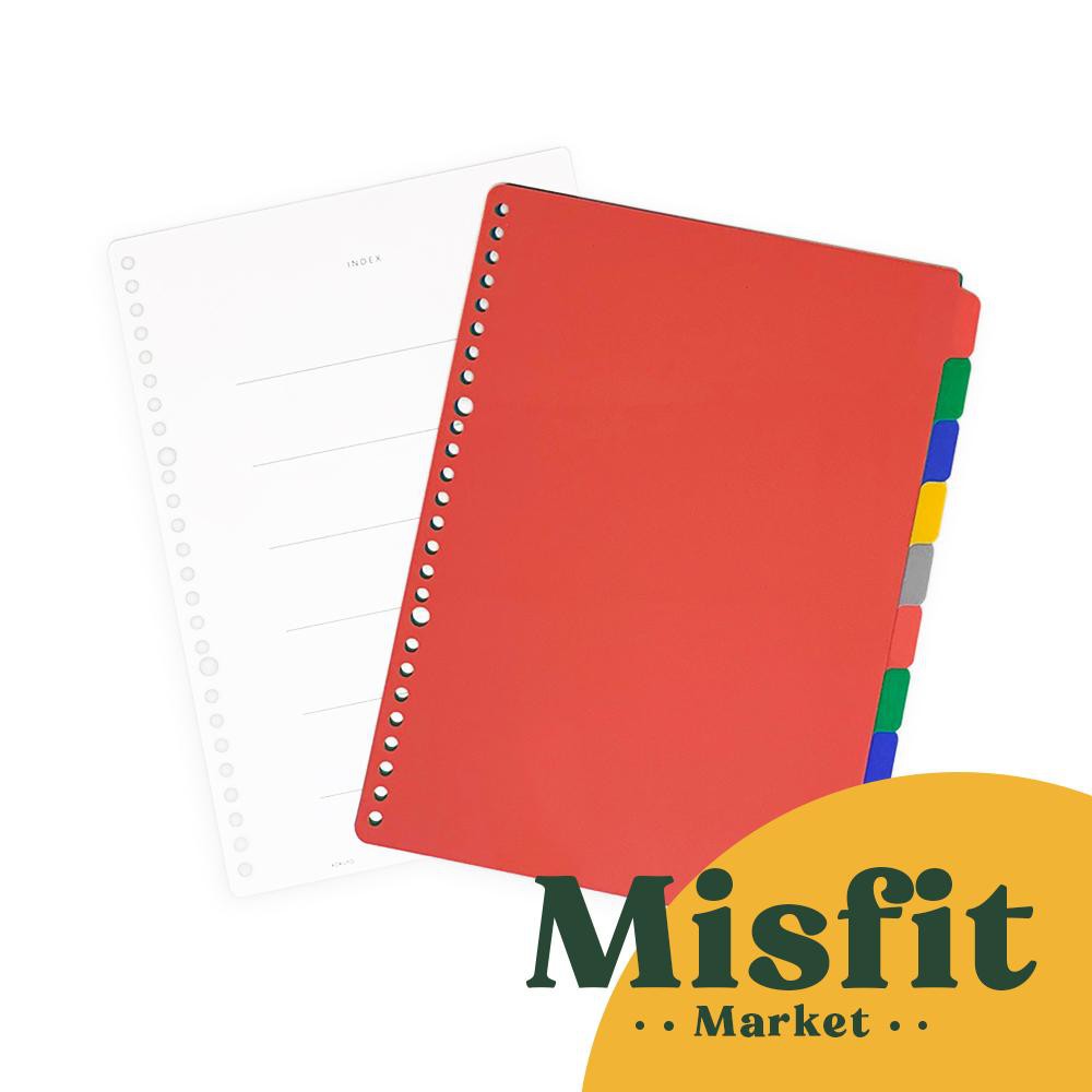 

InJO KOKUYO Campus Loose Leaf Binder Divider A5 B5 Index Tabs Pembatas halaman