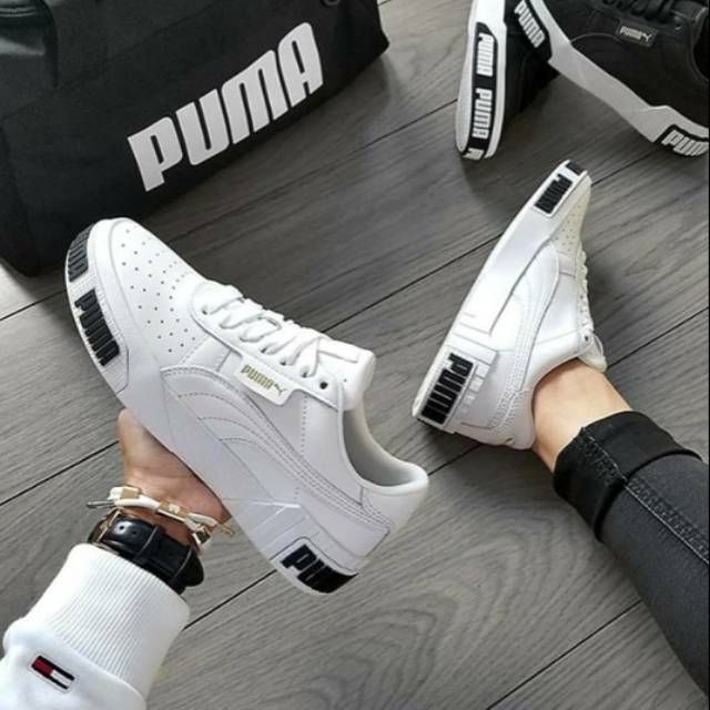 PUMA CALI BOLD "WHITE/BLACK"