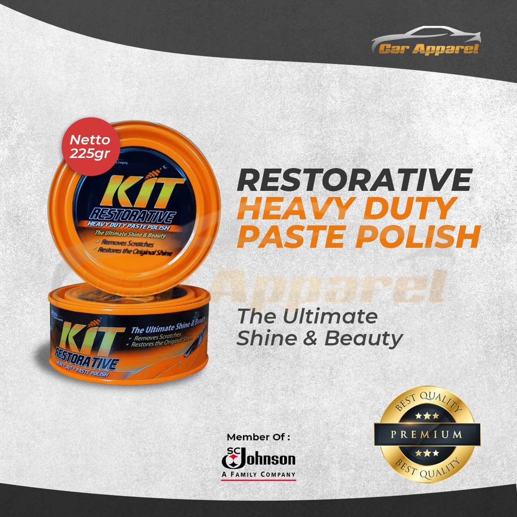 Wax Penghilang Gores Body Mobil Motor Kit Restorative 225Gr