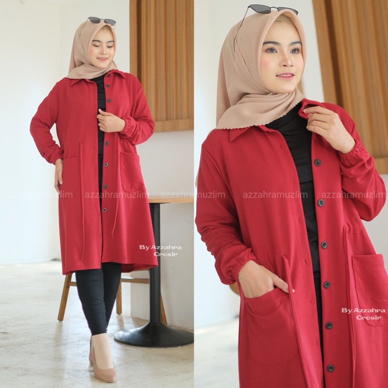 Celsia Kardigan - Cardigan Wanita Serut Pinggang Outer Wanita Kasual / 565-7278 / 359-6888