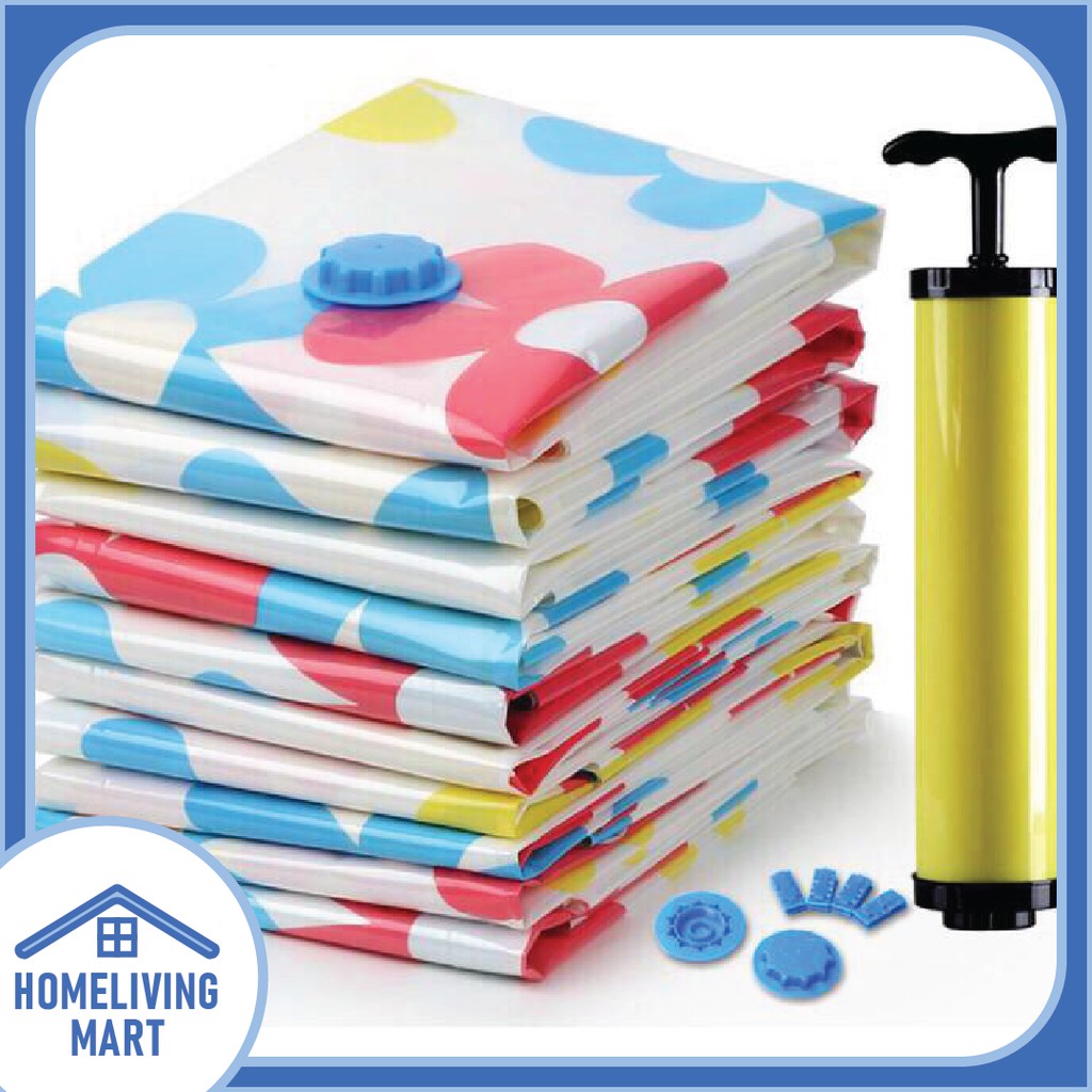 HLM Vacuum Bag Satuan / Eceran & Plastik Pompa Manual Satuan / Eceran / Vacum Bag / Vakum Bag