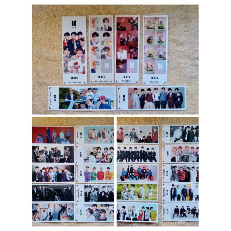 

bookmark bts pembatas buku fankit photo strip murah Rp 700 (READY STOCK)