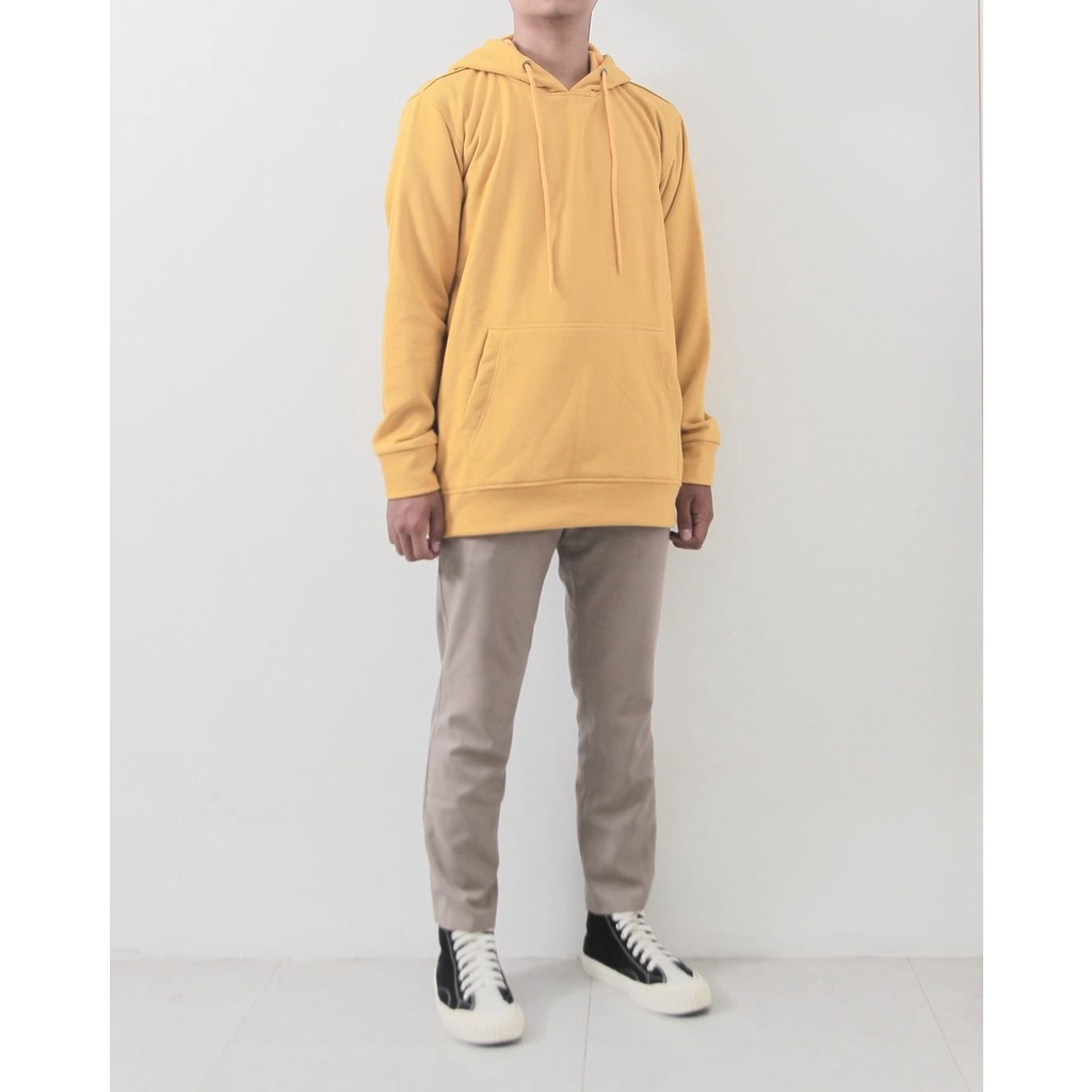HOODIE RIB MUSTARD