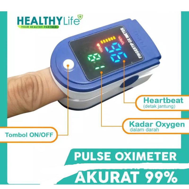 COD OXIMETER FINGERTIP PULSE LK87/Alat ukur kadar oksigen /Pengukur detak jantung