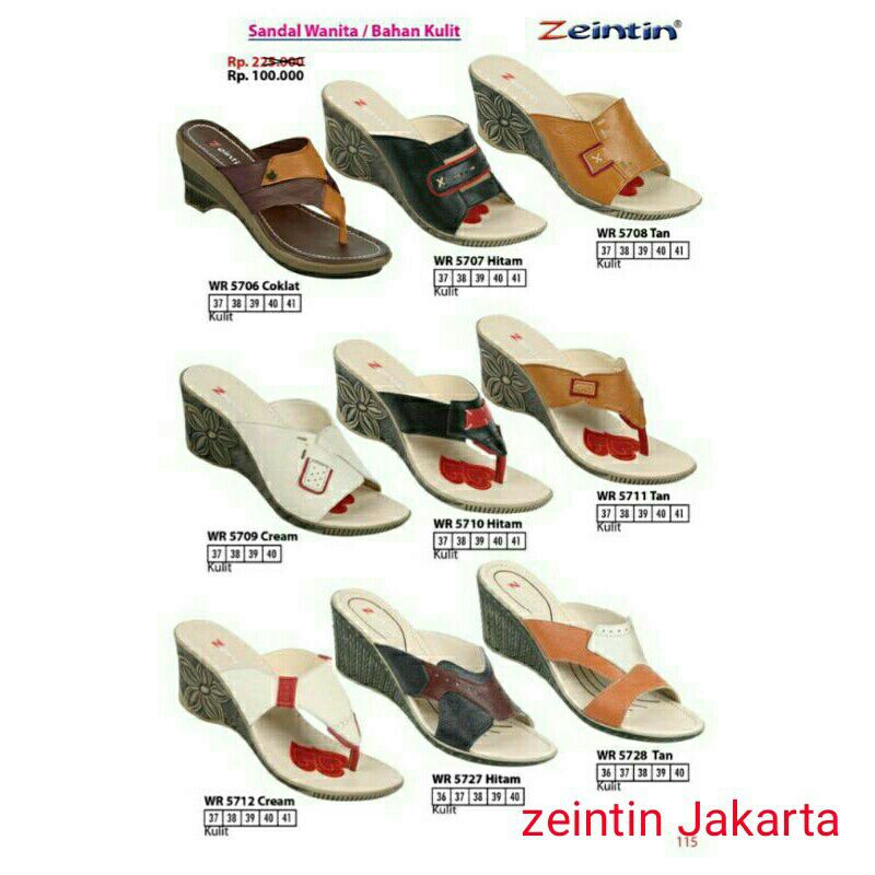 zeintin sandal wanita kulit