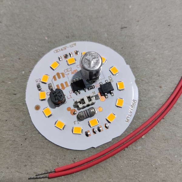 LED PCB 12W Kuning Warmwhite Mesin Lampu Bohlam 12 watt AC 220 - 240 V