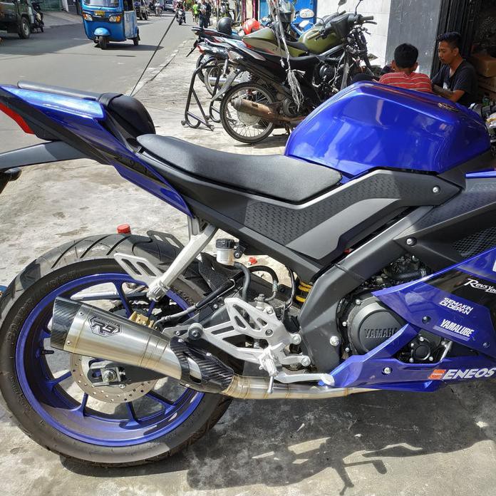 KNALPOT R9 H2 SS CARBON ALL NEW R15 V3 / MT15 FULLSYSTEM #AKRAPOVIC