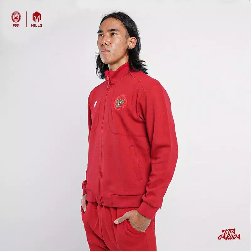 MILLS Timnas Indonesia Garuda Track Jacket 8004GR Original