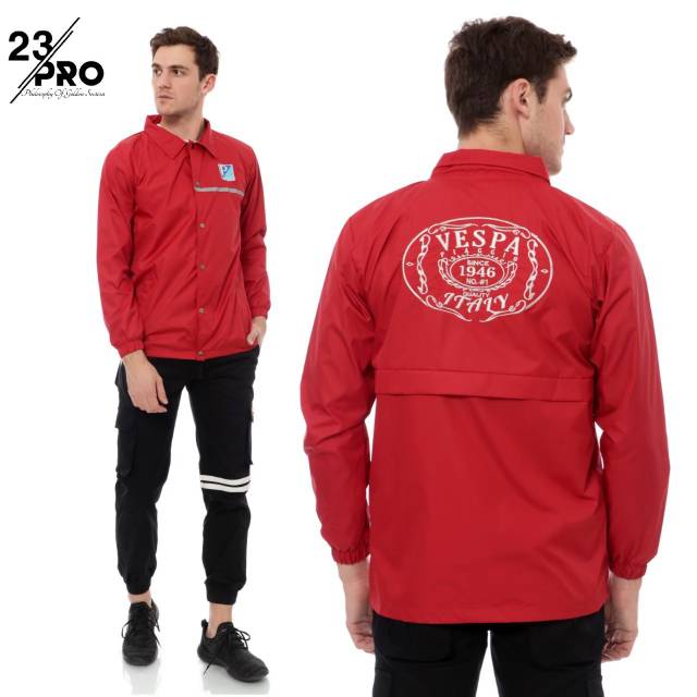 23P - VESPA PIAGGIO JAKET VINTAGE BAHAN RIPSTOP / JAKET MOTOR