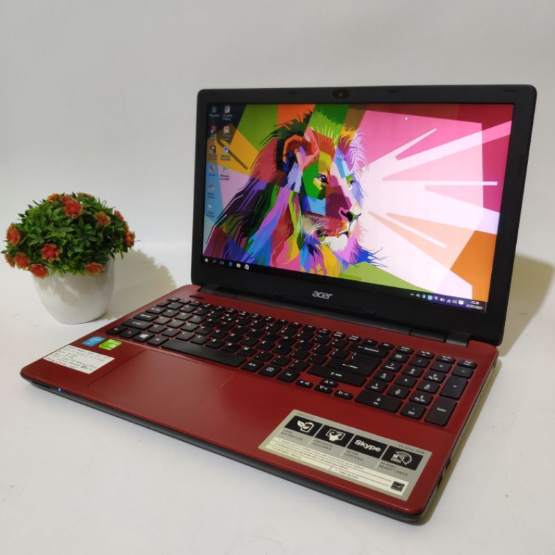 laptop gaming dan editing acer aspire E5 571G - core i7 gen5 - ram 16gb - dual vga Nvidia 4gb