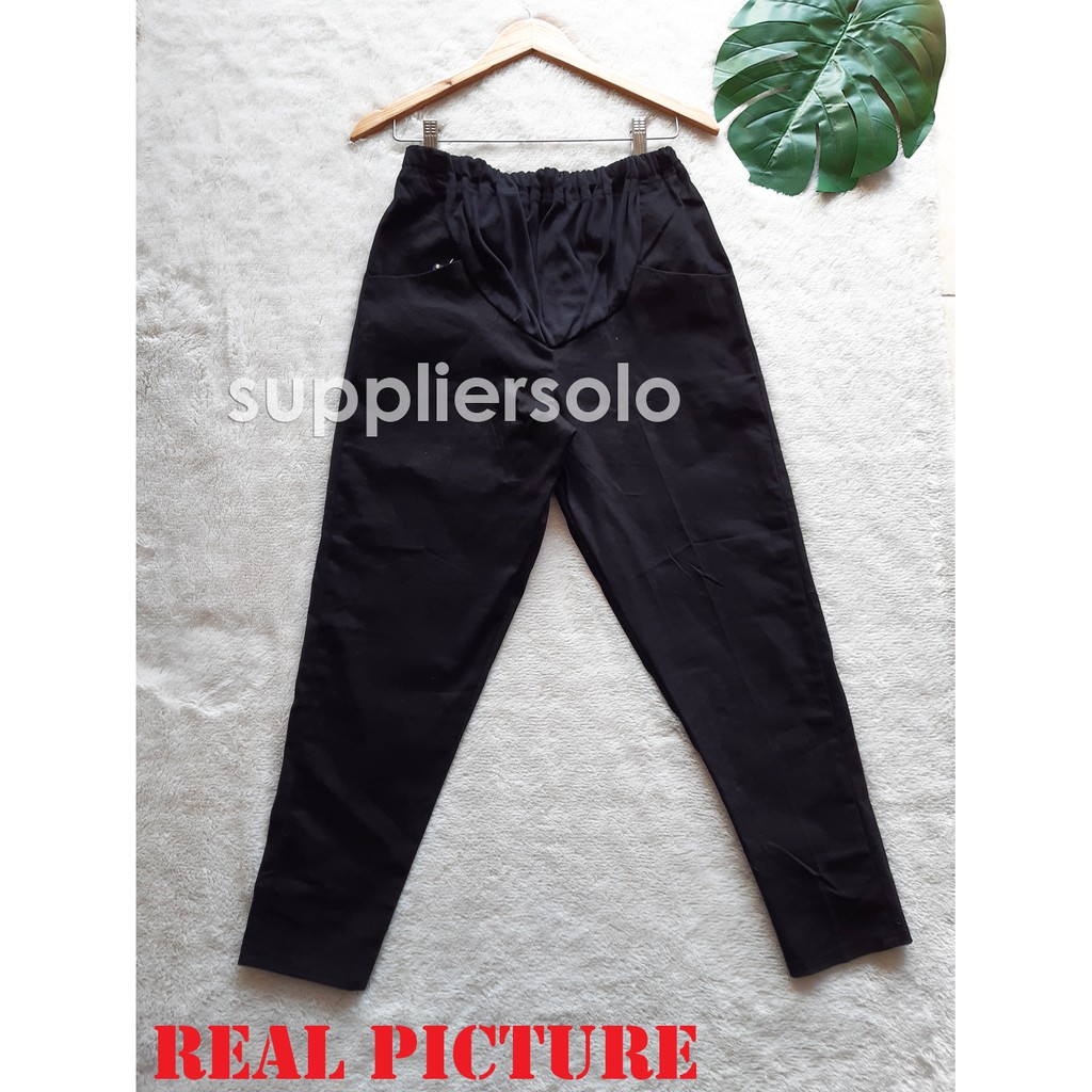 CELANA HAMIL KERJA WANITA TEBAL / STRETCH TWILL COMBED PREMIUM